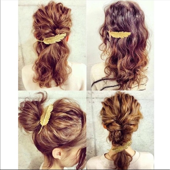 Just In | Metal Leaf Hair Pin 3 Colors - Picture 6 of 6